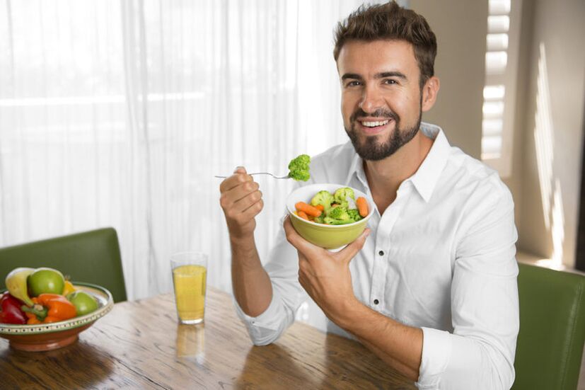 nutrición adecuada para la prostatitis en los hombres