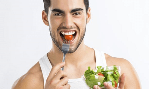 ensalada de verduras para la prostatitis