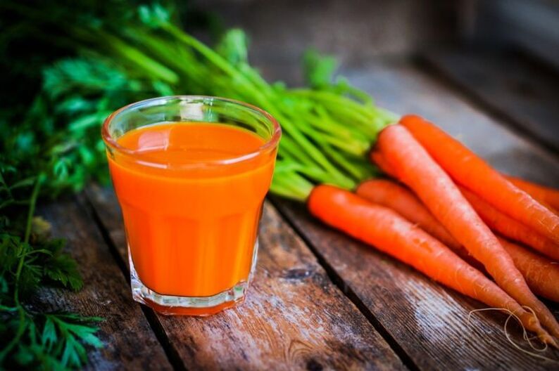 jugo de zanahoria para la prostatitis